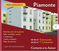 departamentos en venta - 60m2 - 2 recámaras - san francisco la cañada - 789,008