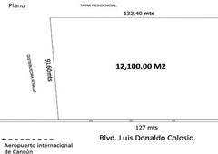 más de 500 mts. en venta en othón p. blanco