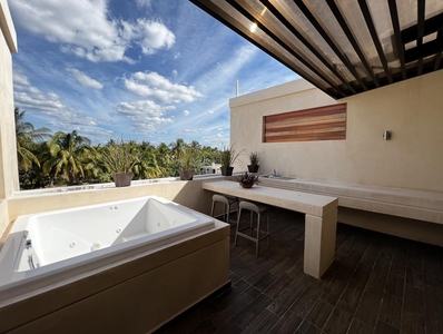 Doomos. casa en venta en venta- Telchac Yucatán- tiene roof top con jacuzzi