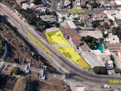Venta de Terreno en Zona Centro, Altamira, Tijuana, 1692m2