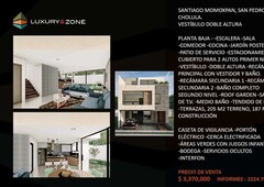 pre-venta casa en santiago momoxpan - 3 recámaras - 187 m2