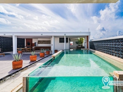 Hermoso e iluminado departamento con rooftop, piscina y Jacuzzi en cueva