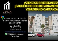 departamento en venta - aluminio 214, popular rastro