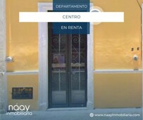 1 cuarto renta de hermoso departamento en el centro de mérida, yucatán. n