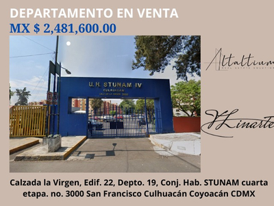 Departamento En Venta En Calz De La Virgen Coyoacan Cdmx I Vl11-bn-016