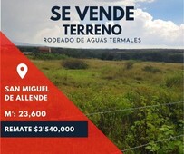 se vende terreno rodeado de aguas termales - san miguel de allende