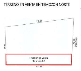 Venta de Terreno en Temozón, Mérida, Yucatán. Completo o en partes.