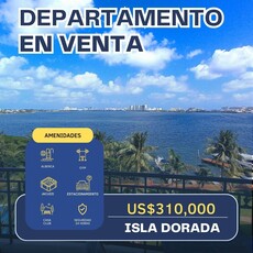 Doomos. Departamento en Venta, 1 Recámara, en Isla Dorada, Zona Hotelera, Cancún.