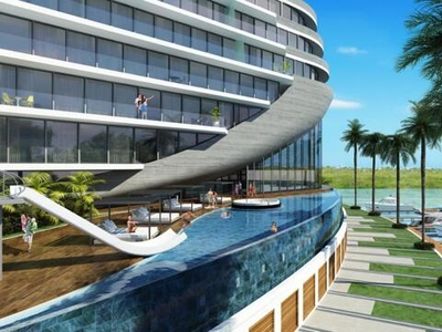 Shark Puerto Cancun |awesome Apartment | 2bed Room| Pool Lounge | Infinty Pool | Marina | Natural Po