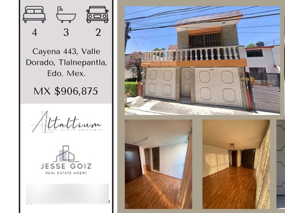 Casa En Remate - Cayena, Valle Dorado, Tlalnepantla, Edo. Mex.