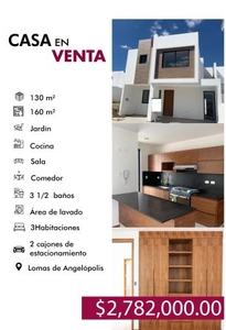 CASA EN VENTA PARQUE AGUASCALIENTES, LOMAS DE ANGELOPOLIS puebla