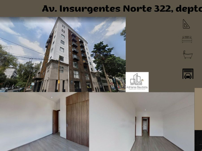 Departamento En Cuauhtemoc, Santa Maria La Ribera, Insurgentes Norte #322