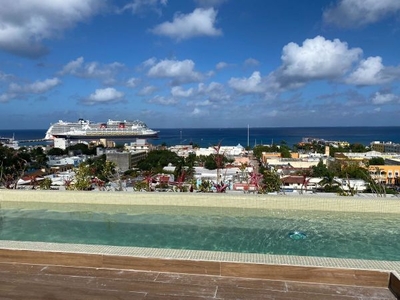Rooftop con alberca vista al mar, departamento de 3 recamaras en venta en Cozume