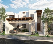 doomos. venta lujosa casa en privada amara, mod. levante 3 recámaras, excelentes acabados, al norte de mérida