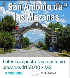 LOTES CAMPESTRES EN SAN ANTONIO DE LAS ALAZANAS
