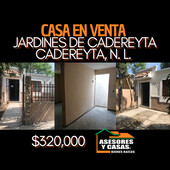 casas en venta - 90m2 - 1 recámara - cadereyta jimenez - 320,000