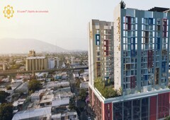 departamentos en venta - 54m2 - 2 recámaras - centro de monterrey - 2,143,048