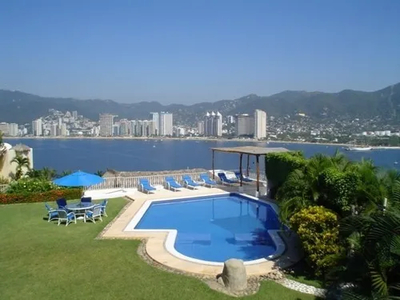 Acapulco Marina Brisas Casa Renta Vacacional Seis Recámaras Jardines Vista Y Alberca Privada