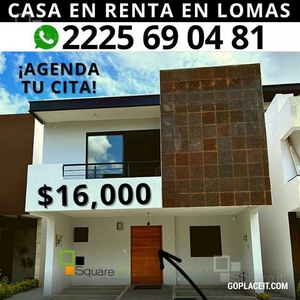 Casa Nueva en Renta, Modelo Milo en Altaria Residencial, $16,000 al mes con mantenimiento incluido, disponible en Diciembre. Sin muebles, onamiento Lomas de Angelópolis - 3 baños