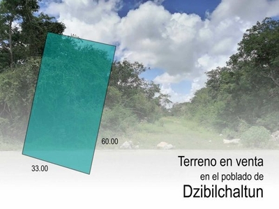 Terreno en venta en el poblado de Dzibilchaltun