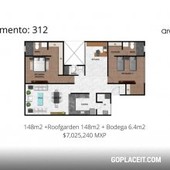 Departamento en Venta - Archandel del bosque- A. México 32, Naucalpan de Juárez, Las Américas - 6 habitaciones - 148.20 m2