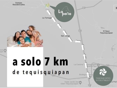 LOTES EN VENTA , LA PEÑA , A 7 KM DE TEQUISQUIAPAN