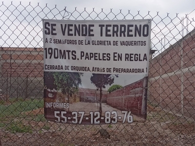 Se Vende Terreno , Cerrada Orquídea, Atrás De Prepa 1, Xochi