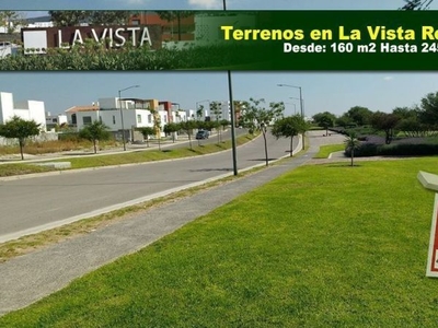 Venta de Terrenos en La Vista Residencial, Desde 160m2, Alberca, Seguridad 24.7