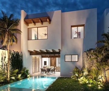 Casa en privada Amara, modelo Vento, cerca de Cabo Norte y plaza la Isla
