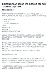 Vendo Casa En Rincón De Las Rosas #103 Bosque Del Sur Xochimilco Cdmx