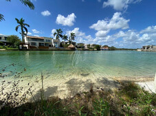 terreno en venta en cancún en lagos del sol, frente a lago