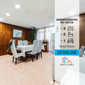 Departamento En Venta En Torres Adalid, Narvarte Poniente