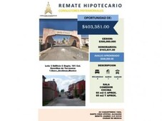 2 cuartos, 65 m se vende remate bancario en fracc.terranova acolman,mexico