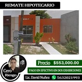 doomos. casa -en colonia. barrio de la industria, nuevo leon, remate hipotecario