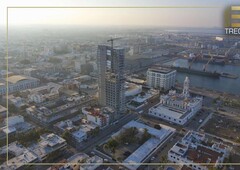 doomos. único departamento en torre arista con vista al mar y a una cuadra del malecón