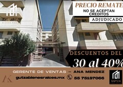 doomos. vendo departamento junto a patio claveria azcapotzalco remate ak