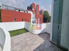 3 cuartos, 219 m venta penthouse con roof garden terraza y balcón del valle centr