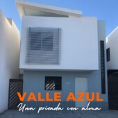 3 cuartos, 85 m casa en venta a 500 mts ave miguel aleman fracc valle azul