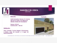 4 cuartos, 423 m casa en venta en fracc villa de los frailes mx18-fj0282