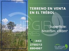 90 m terrenos en venta en salida salamanca, increíble vista, el trébo