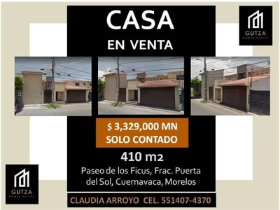 ETERNA PRIMAVERA!! CASA REMATE BANCARIO EN PUERTA DEL SOL CUERNAVACA MORELOS