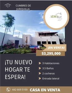 CASA EN VENTA CUMBRES DE JURIQUILLA QUERETARO