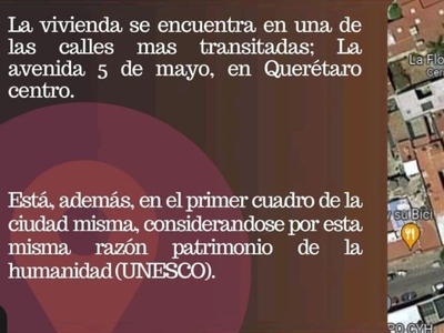 CASA EN VENTA EN EL CENTRO HISTÓRICO, EN 5 DE MAYO