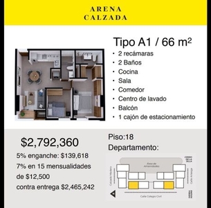 Departamento en Venta Centro de Monterrey