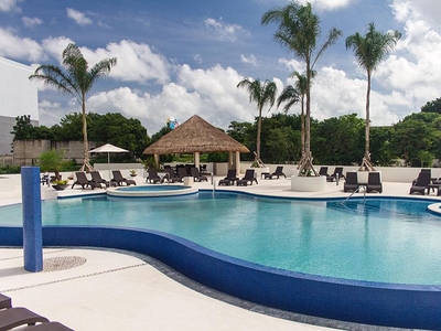 Doomos. Departamento en Venta Roof Garden 2recs 2baños Roof Garden, Cancun Quintana Roo en Residencial Cumbres, SMZ-310