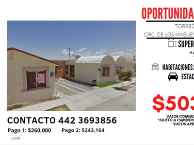 PRECIO DE OPORTUNIDAD, CASA EN REMATE!!! lhm