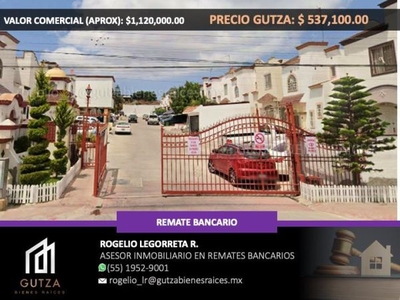 SE VENDE CASA EN TIJUANA BAJA CALIFORNIA, JARDINES DE AGUA CALIENTE, REMATE RLR.