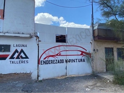 Terreno en venta ideal para taller mecánico sobre avenida comercial colonia La Merced, Torreón, Coahuila