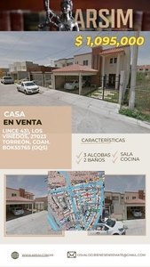 Casa en Venta en LOS VIÑEDOS Torreón, Coahuila de Zaragoza
