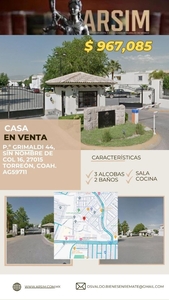 Casa en Venta en PUERTA REAL Torreón, Coahuila de Zaragoza